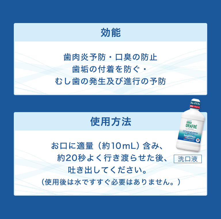 効能／使用方法